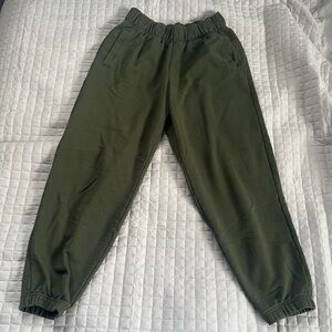 aerie Olive Track Joggers